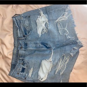 American Eagle Distressed Mom shorts